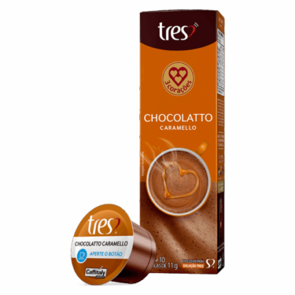 Cápsula Chocolatto Caramello TRES 3 Corações